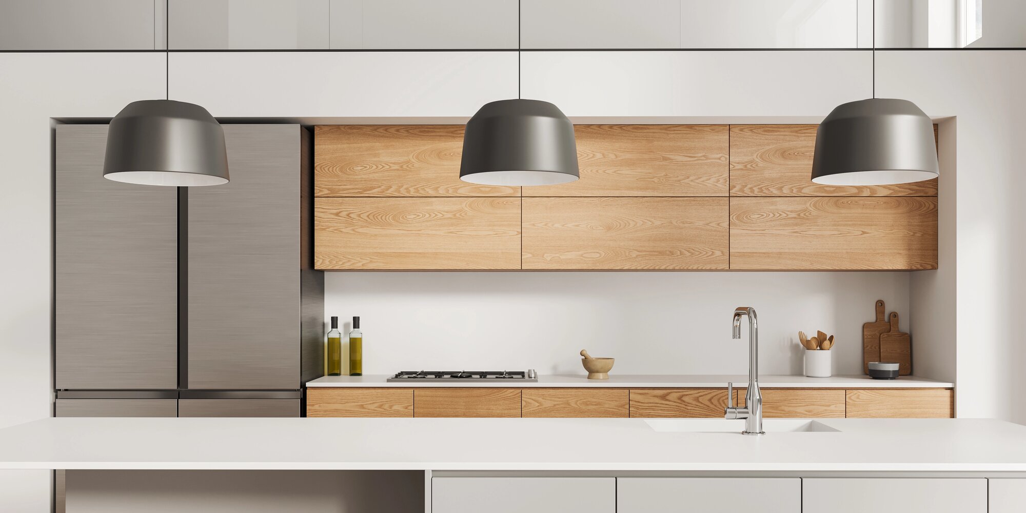 Кухні з вбудованим гарнітуром: найкращі приклади для створення інтер'єру